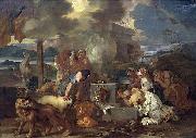Bourdon, Sebastien Sacrifice of Noah painting